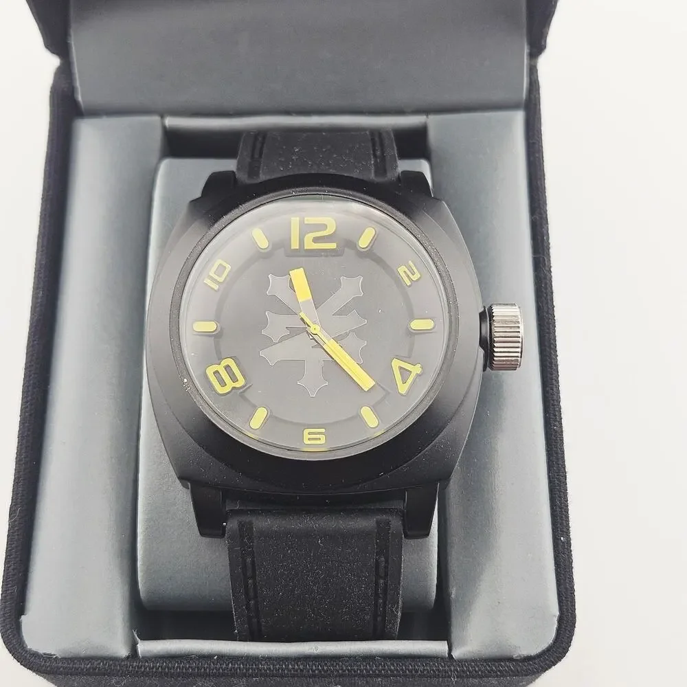 Zoo York Men's Analog Wrist Watch Matte Black Vintage Y2K Streetwear NEW